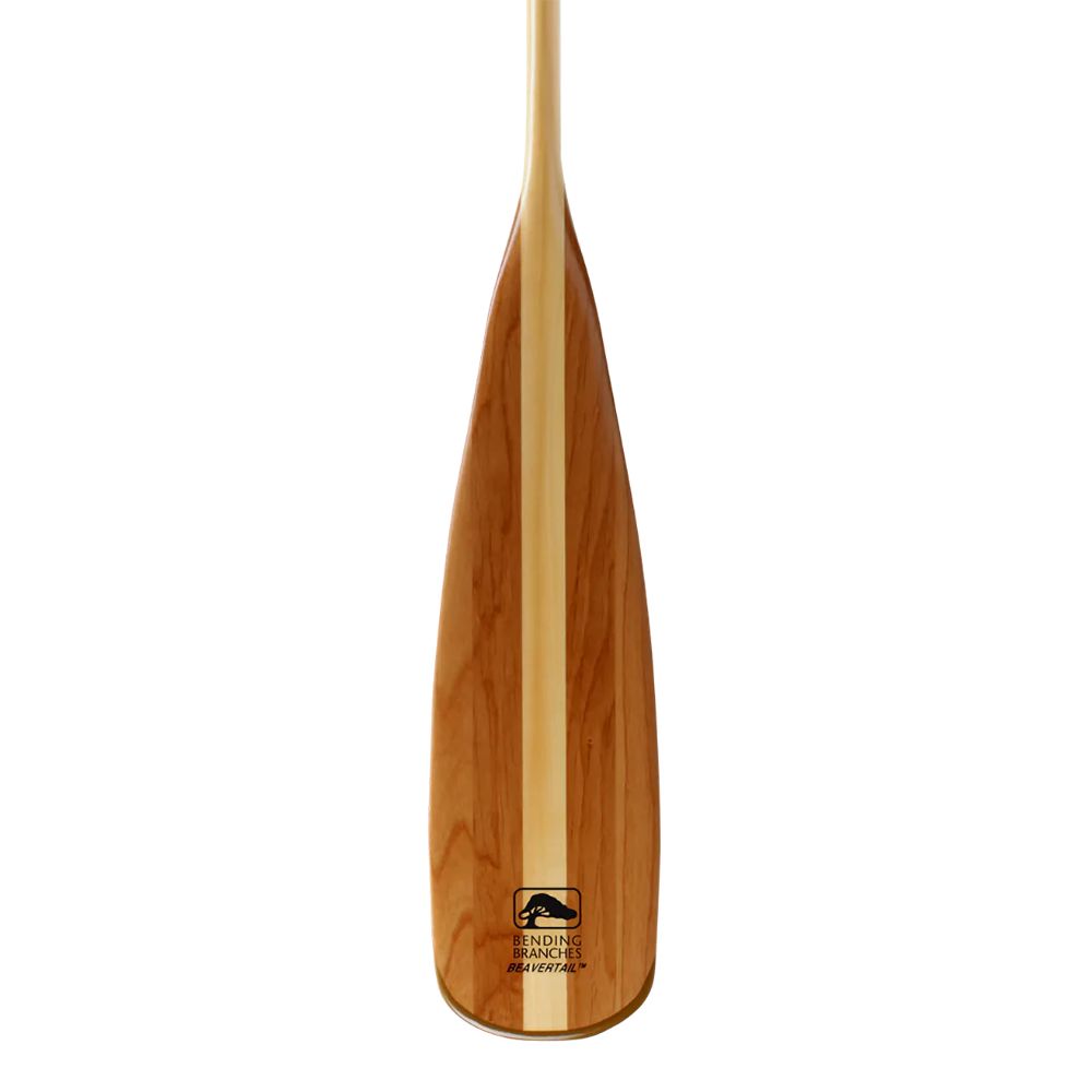 Bending Branches Beavertail Canoe Paddle zoom on blade