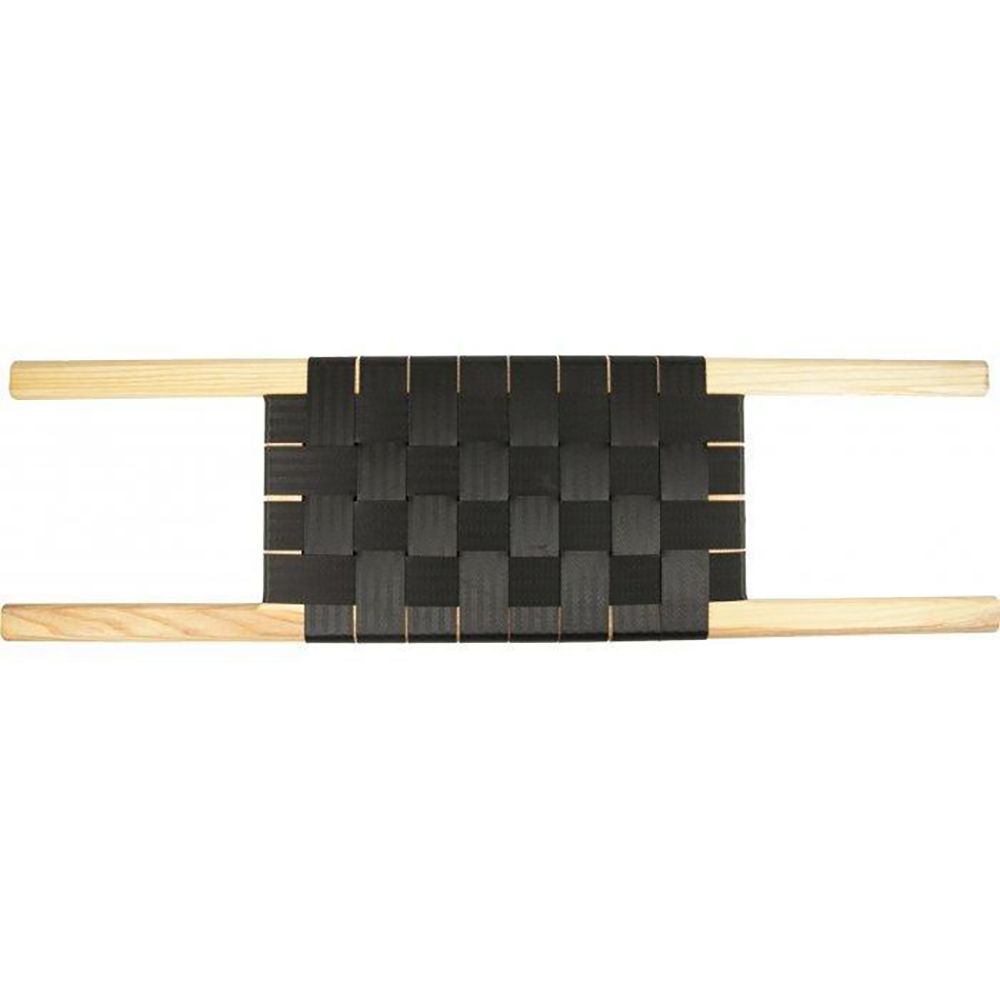 Canoe Seat Webbing/Wood Bow top view