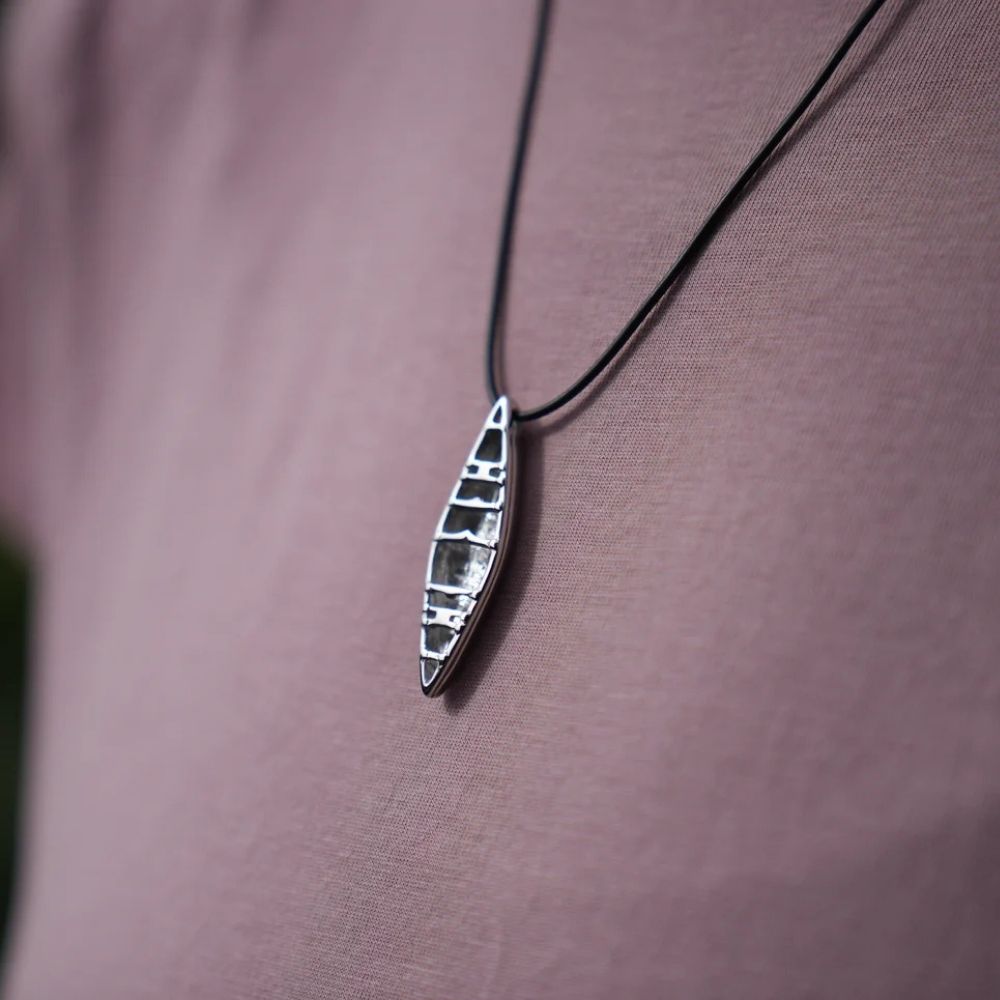 Hobkey Canadian Keynoe Necklace Worn