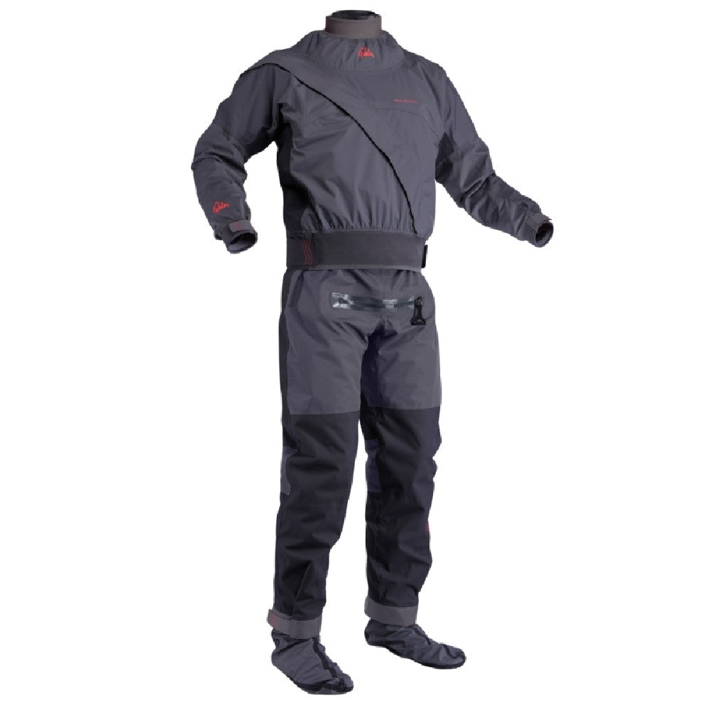 Palm Cascade Mens Kayaking Drysuit Jet Grey Black
