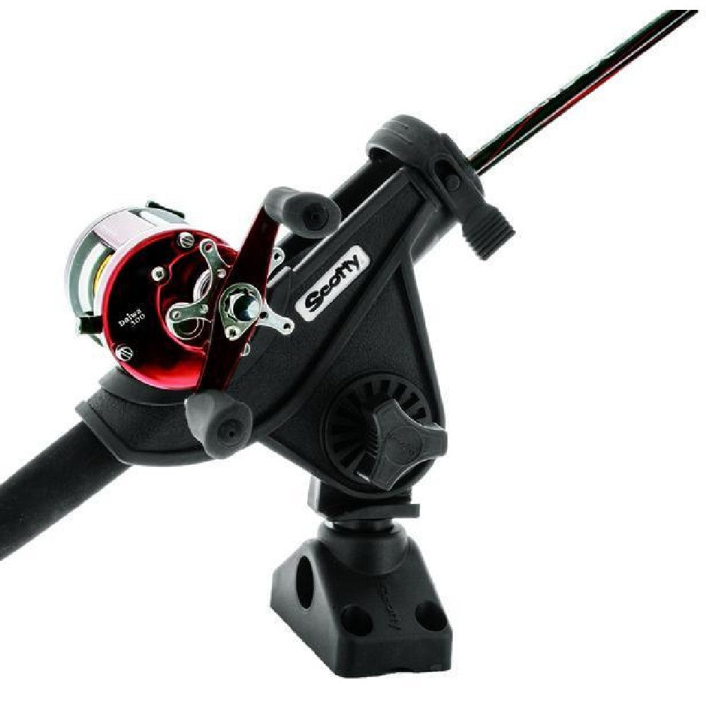 Scotty 280 Baitcaster/Spinning Rod Holder, Black w/241
