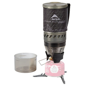 MSR WindBurner Personal Stove System black assembled