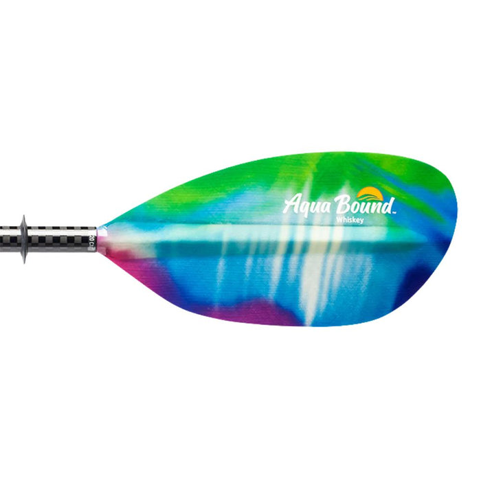 Aqua-Bound Whiskey, Fibre Glass, 2-Piece Straight Shaft Kayak Paddle northern lights