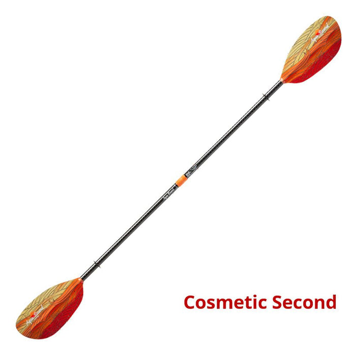 Aqua-Bound Whiskey, Fibre Glass, 2-Piece Straight Shaft Kayak Paddle Cosmetic Seconds fuego