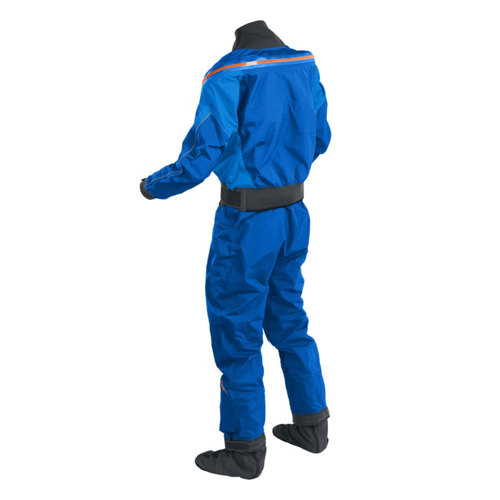 Palm Atom Mens Whitewater Dry Suit Cobalt Back