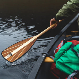 Bending Branches Java ST Canoe Paddle in action on lake