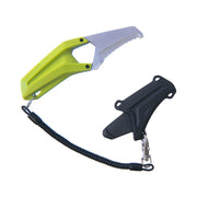 Edelrid Rescue Canyoning Knife tethered to sheath