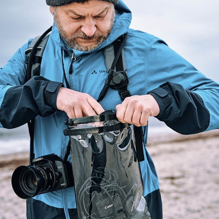 Fidlock Hermetic Dry Bag Mega with camera gear