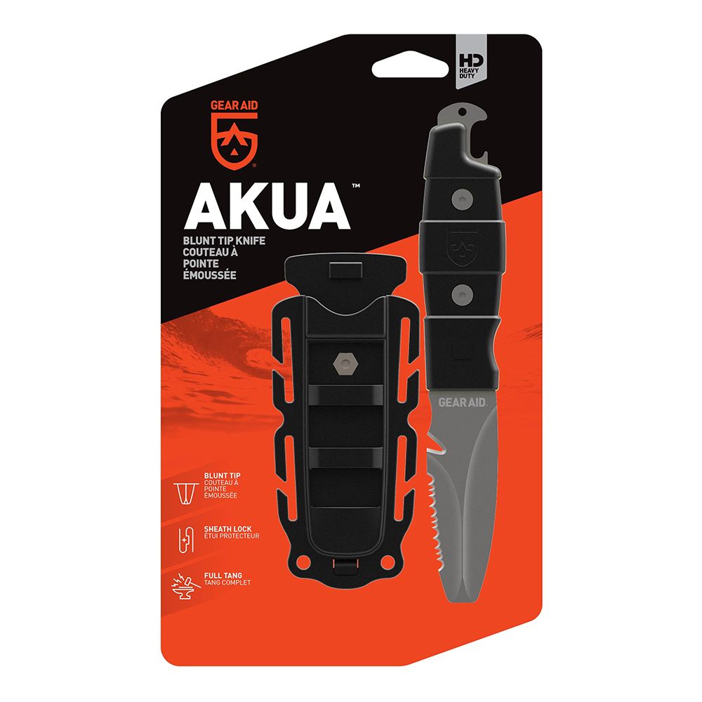 Gear Aid Akua River Knife black in packaging