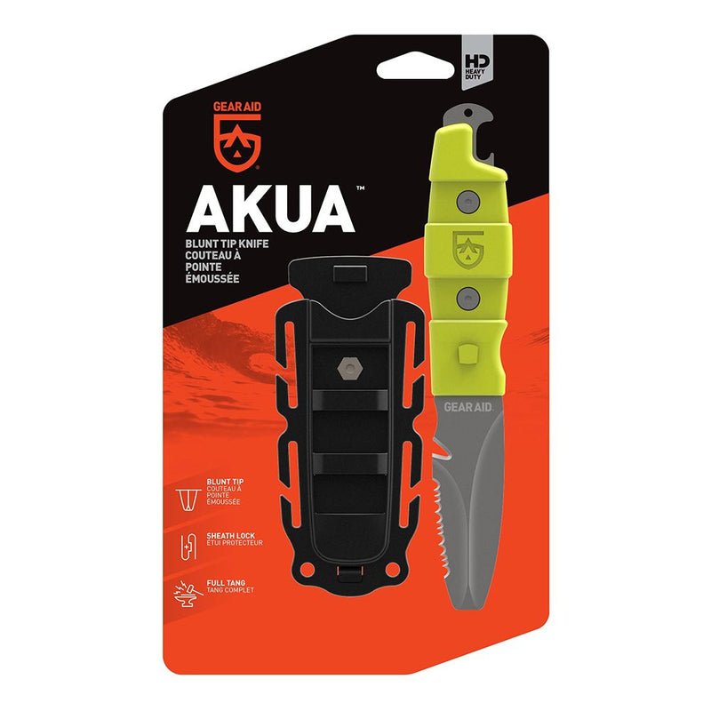 Gear Aid Akua River Knife green in packaging