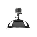 Gearlab Outdoors Deck Pod Pro Bag zoom on camera mount with gopro attached