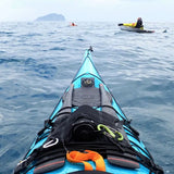 Gearlab Outdoors Kayak Ray Deck Bag in use attached to kayak