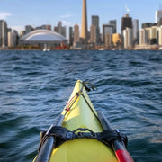 Gearlab Paddle Clutch attached to kayak on the water