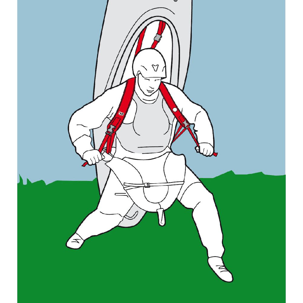 HF Turtle Back Kayak carrying system diagram demonstrating use