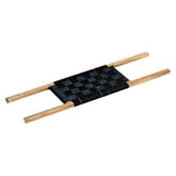 Canoe Seat Webbing/Wood Bow side view