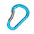 Kong Paddle Bent Gate Carabiner cyan