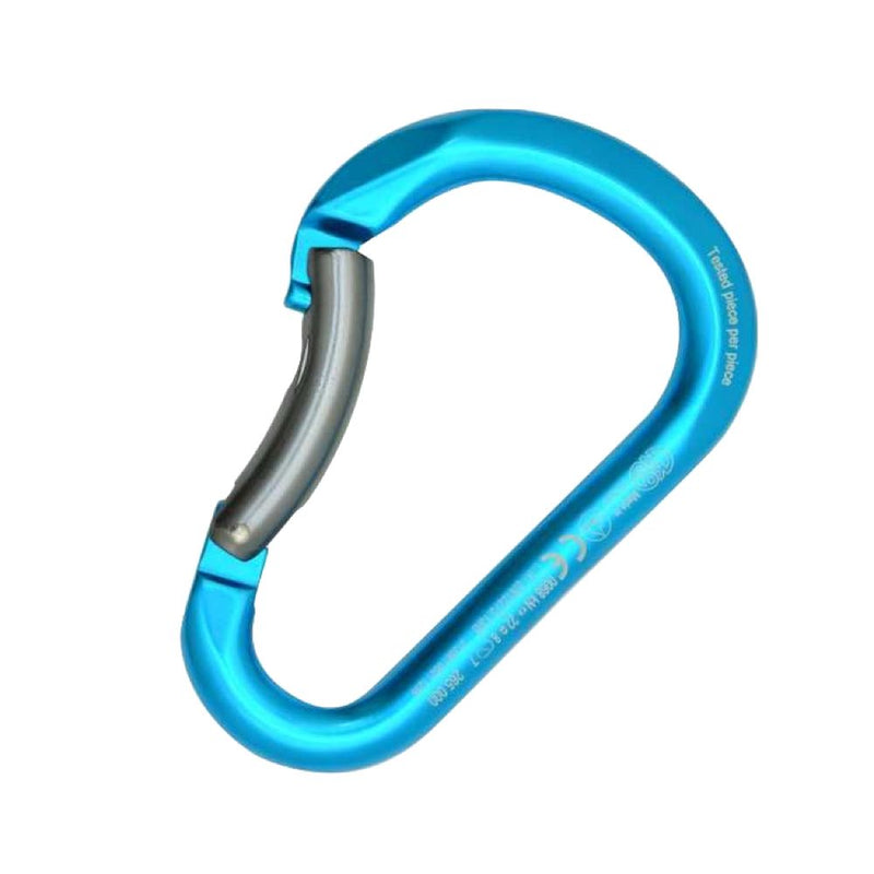 Kong Paddle Bent Gate Carabiner cyan