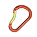 Kong Paddle Bent Gate Carabiner red yello