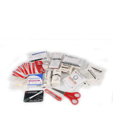 Lifesystems Waterproof First Aid Kit pack contents laid out