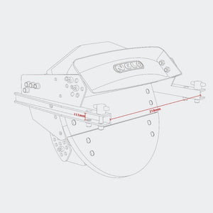 Nelo K1 Replacement Standard Footrest A1 Dimensions 1
