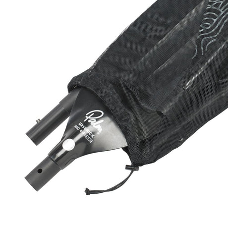 Palm Maverick Pro 4-Piece Kayak Paddle packed into mesh paddle bag