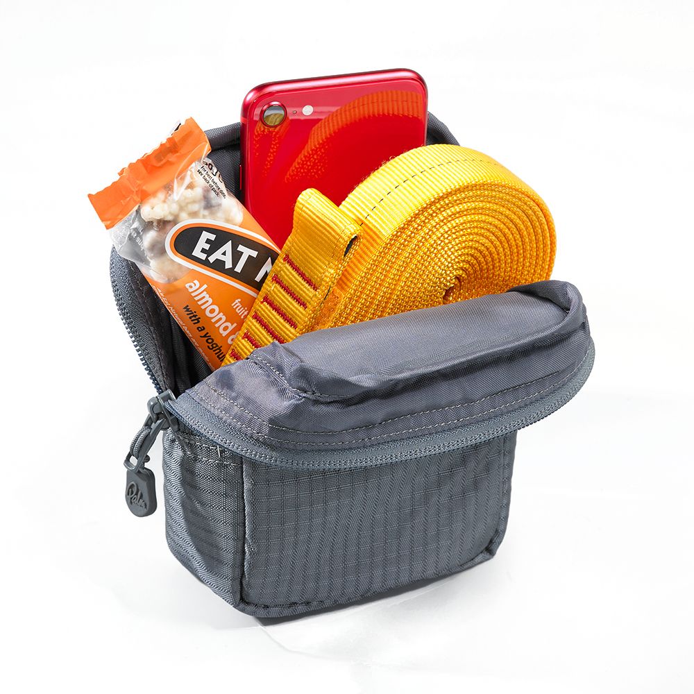 Palm Quick Cargo Pouch filled with necessities