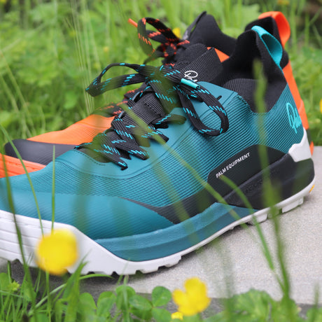 Palm Wave Sneakers on Grassy Path