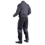 Palm Cascade Mens Kayaking Drysuit Jet Grey Black Back