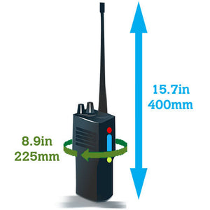 Small Aquapac VHF Classic Case recommended dimensions
