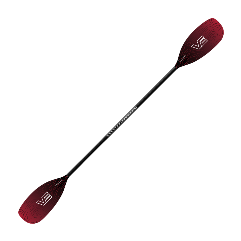VE Creeker Glass Kayak Paddle - Straight Carbon Shaft