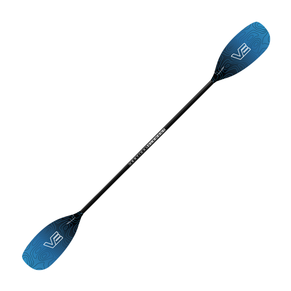 VE Creeker Glass Kayak Paddle - Straight Carbon Shaft