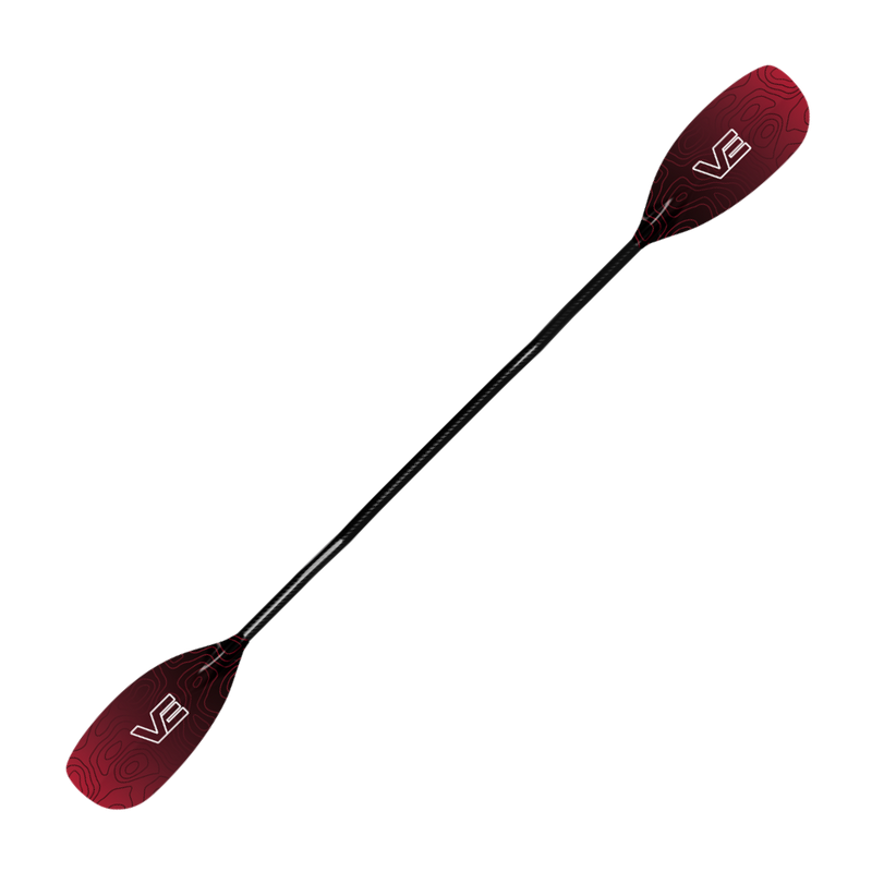 VE Creeker Glass Kayak Paddle - Cranked Carbon Shaft
