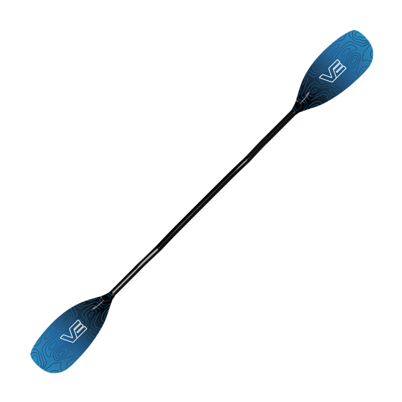 VE Creeker Glass Kayak Paddle - Cranked Carbon Shaft