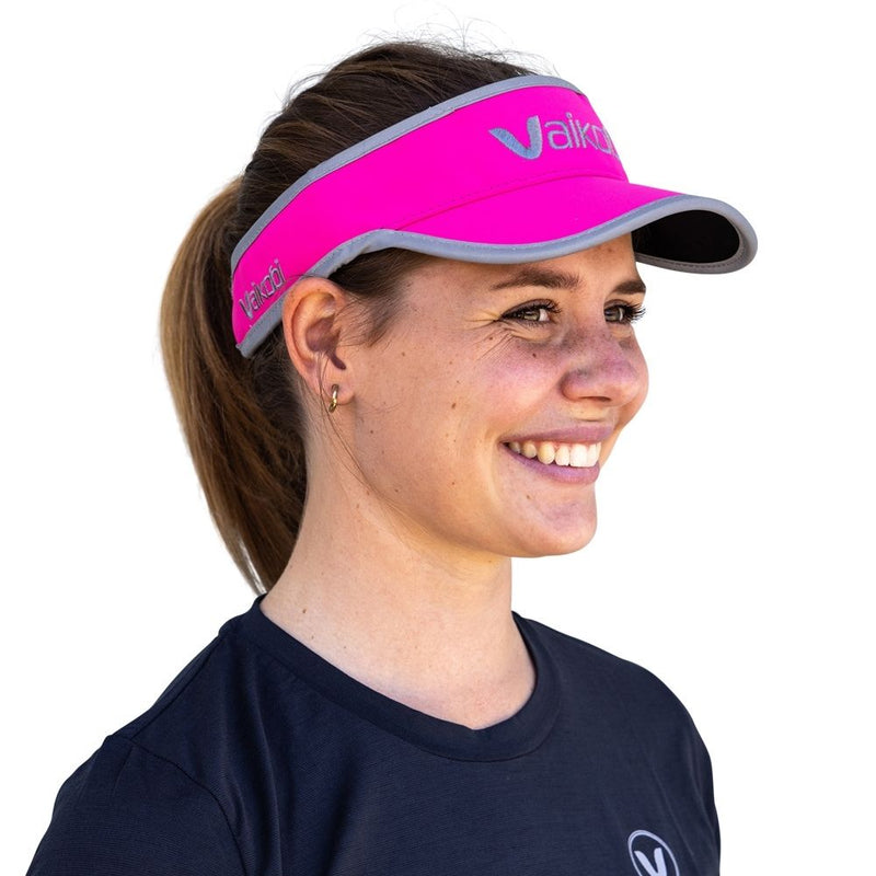 Vaikobi Performance Visor Pink On Head