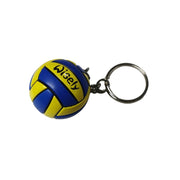 Wisely Canoe Polo Ball Keyring Yellow Blue