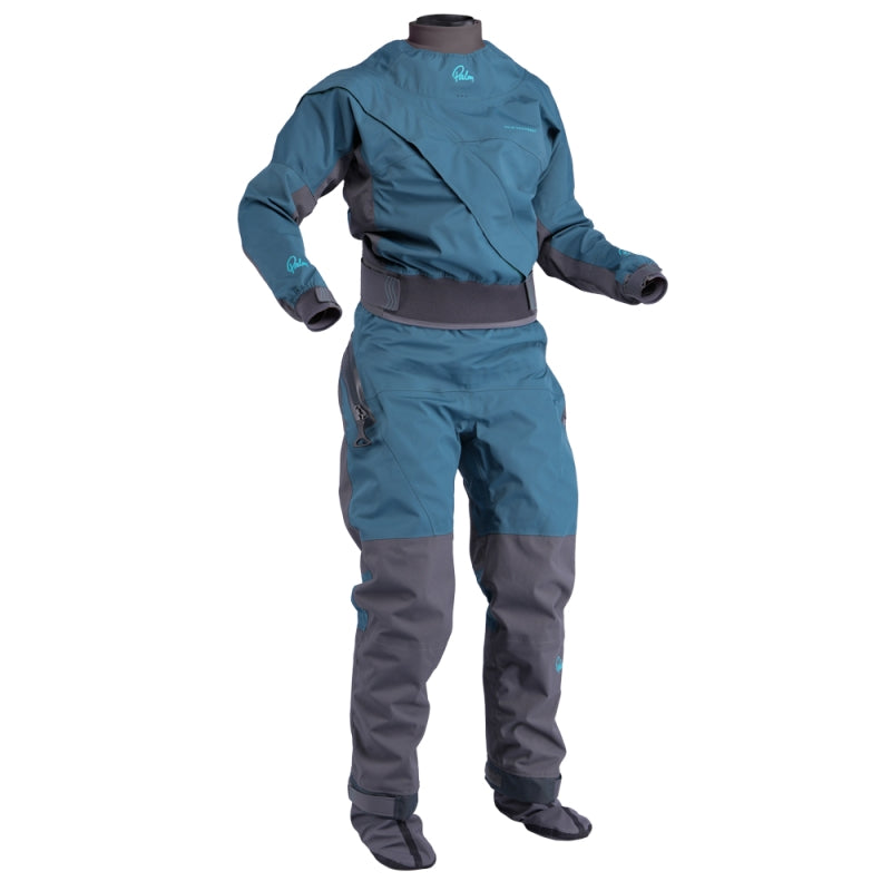 Palm Cascade Women's Kayaking Drysuit pine jet grey
