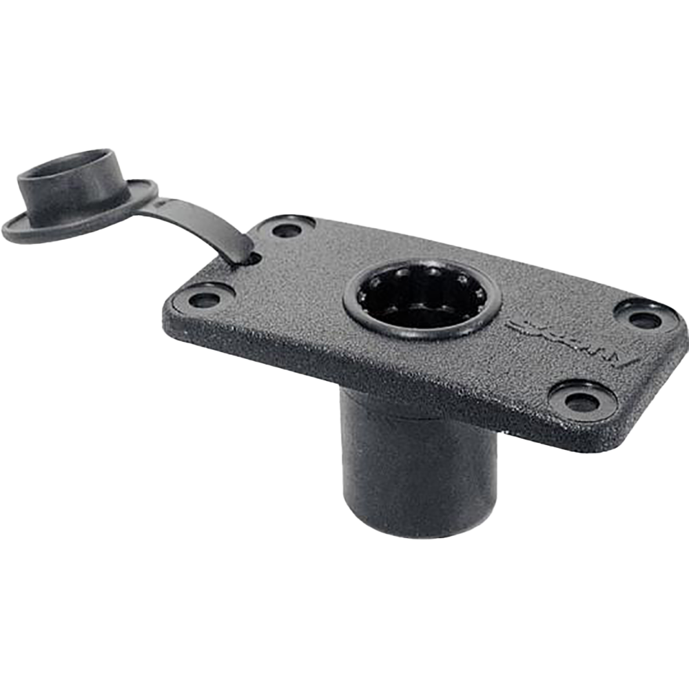Scotty No. 244 Rectangular Flush Deck Mount with rain Cover