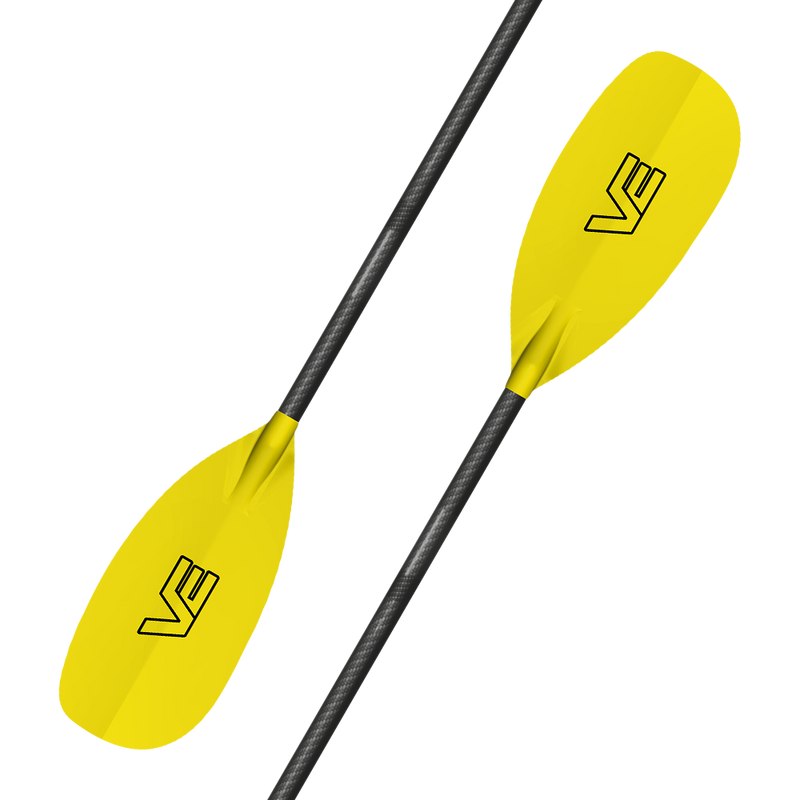 VE Creeker Glass Kayak Paddle - Cranked Carbon Shaft
